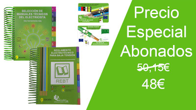 precios libros abonados seleccion y REBT